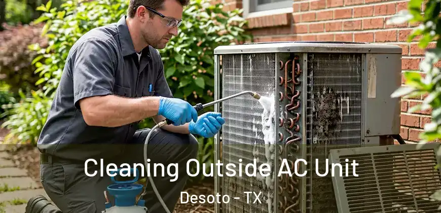  Cleaning Outside AC Unit Desoto - TX